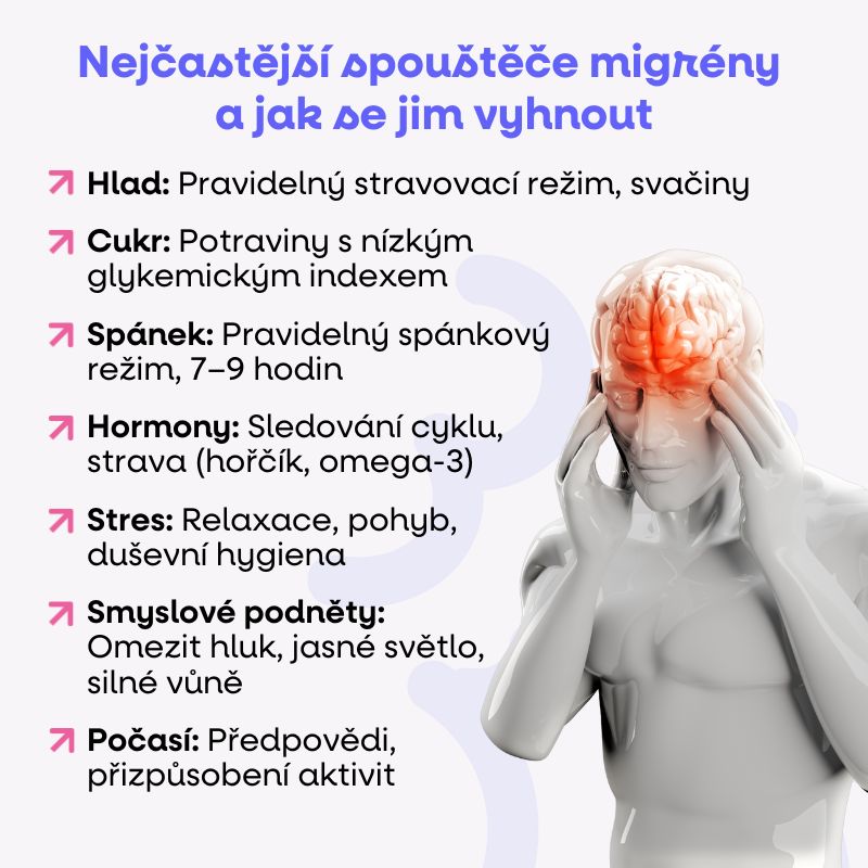 Nejčastější spouštěče migrény a jak se jim vyhnout